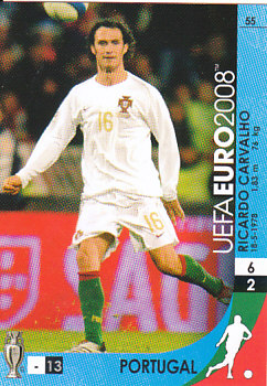 Ricardo Carvalho Portugal Panini Euro 2008 Card Game #55